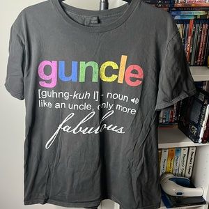 Guncle Large T-shirt 🌈
